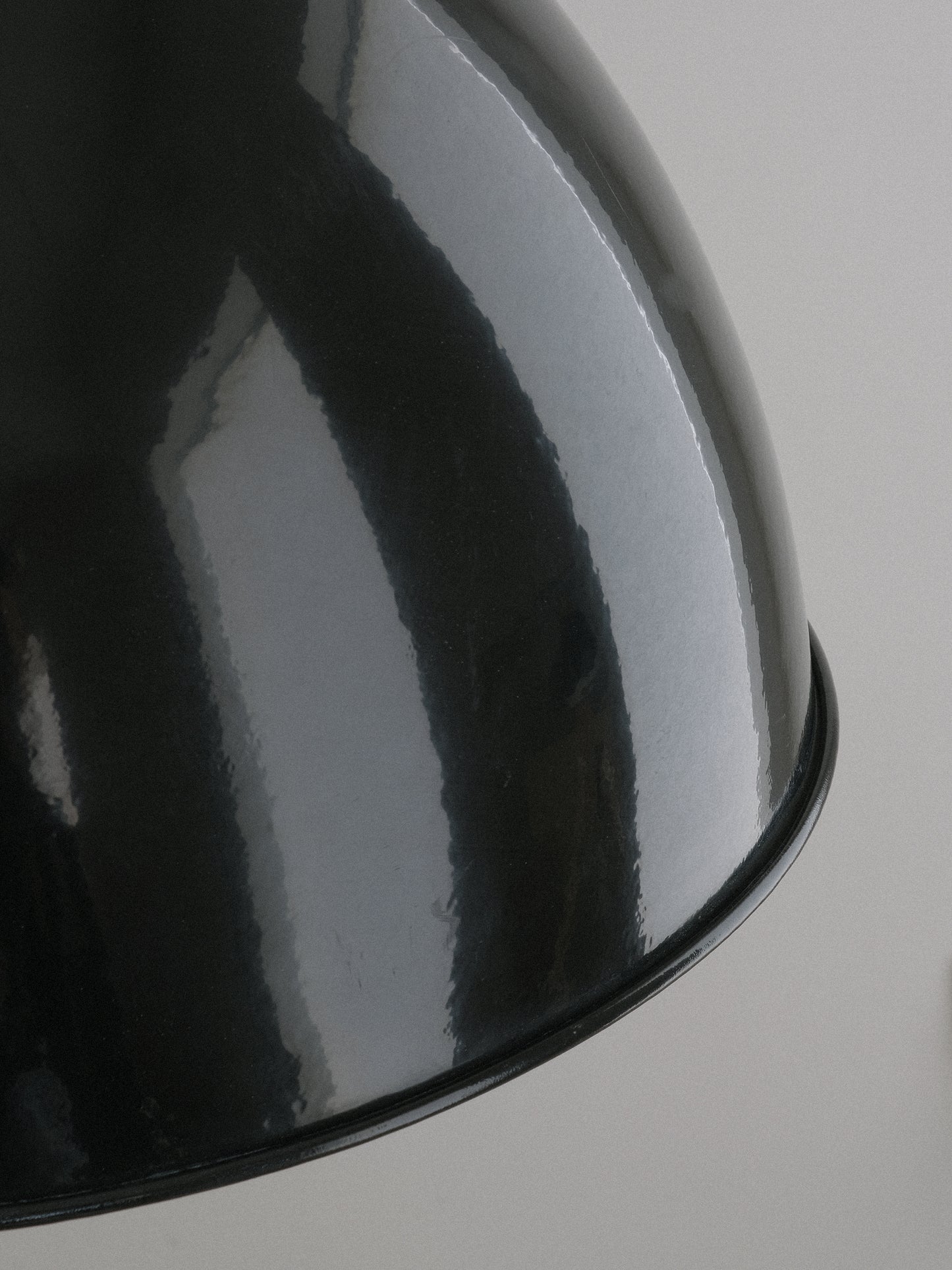 Black Enamel Pendant Light
