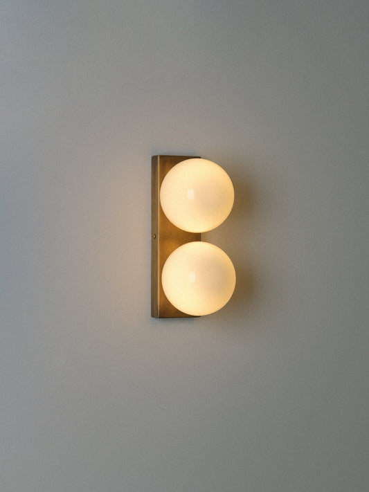 Double Globe Wall Lamp
