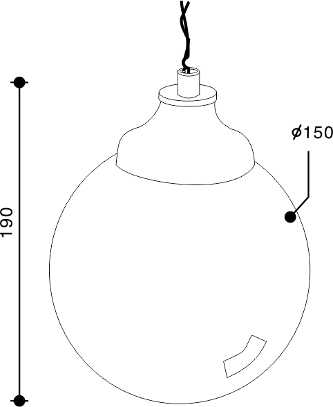 Small Globe Pendant Light