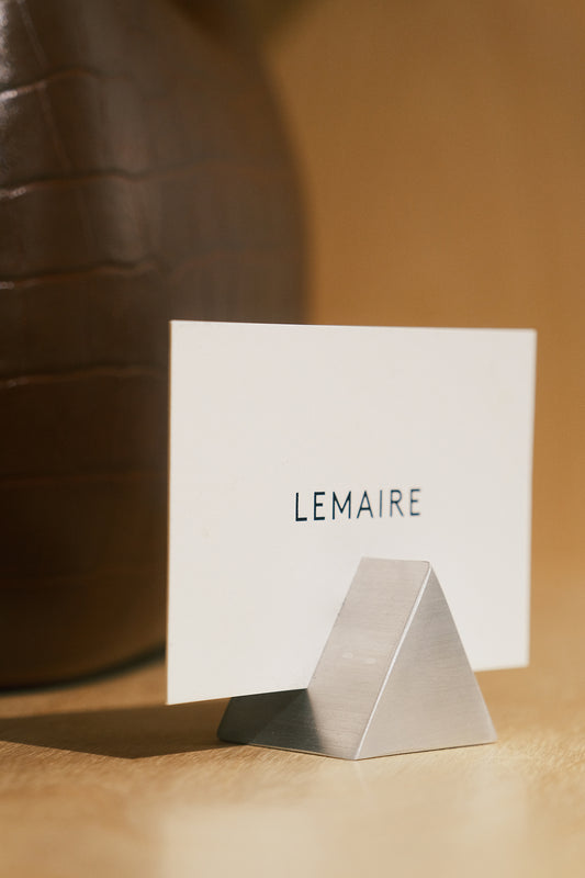 Aluminum Prism Card Stand