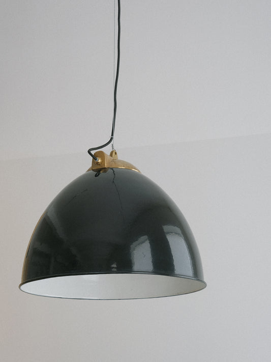 Black Enamel Pendant Light