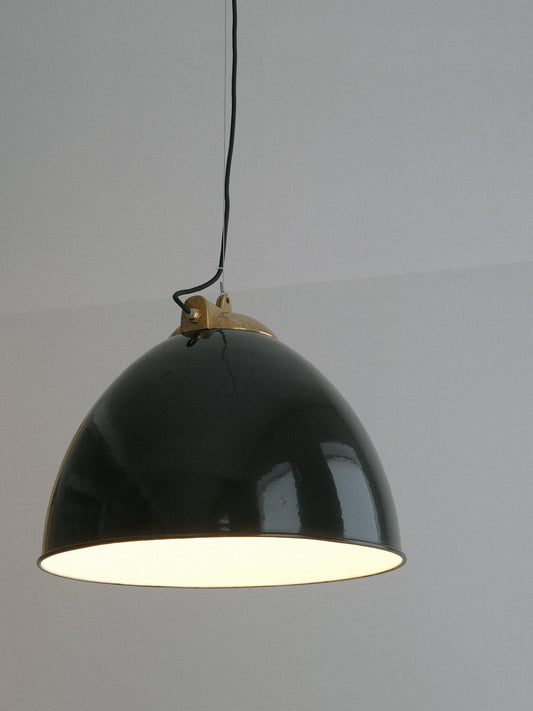 Black Enamel Pendant Light
