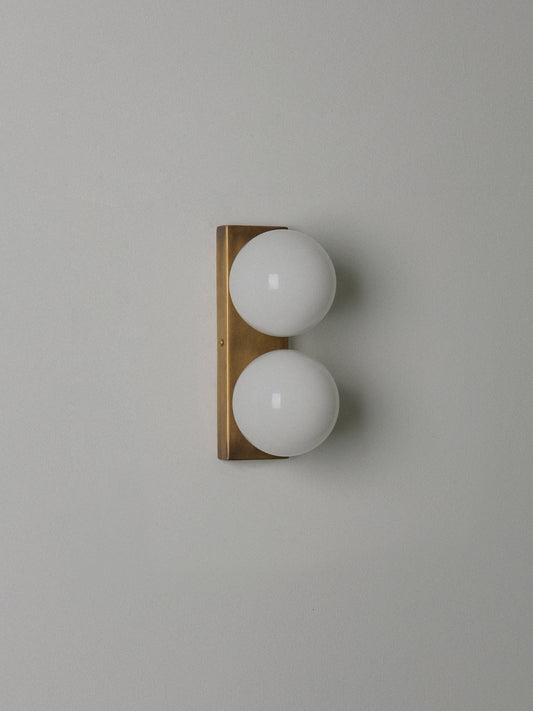 Double Globe Wall Lamp