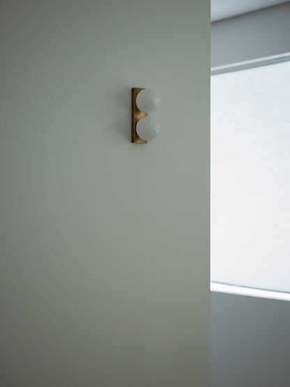 Double Globe Wall Lamp