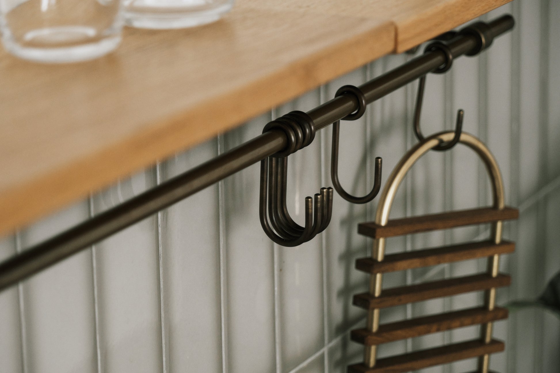 Bronze Kitchen Rail Hook
