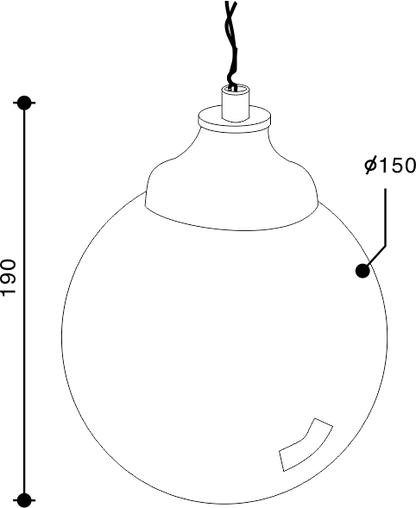 Small Globe Pendant Light
